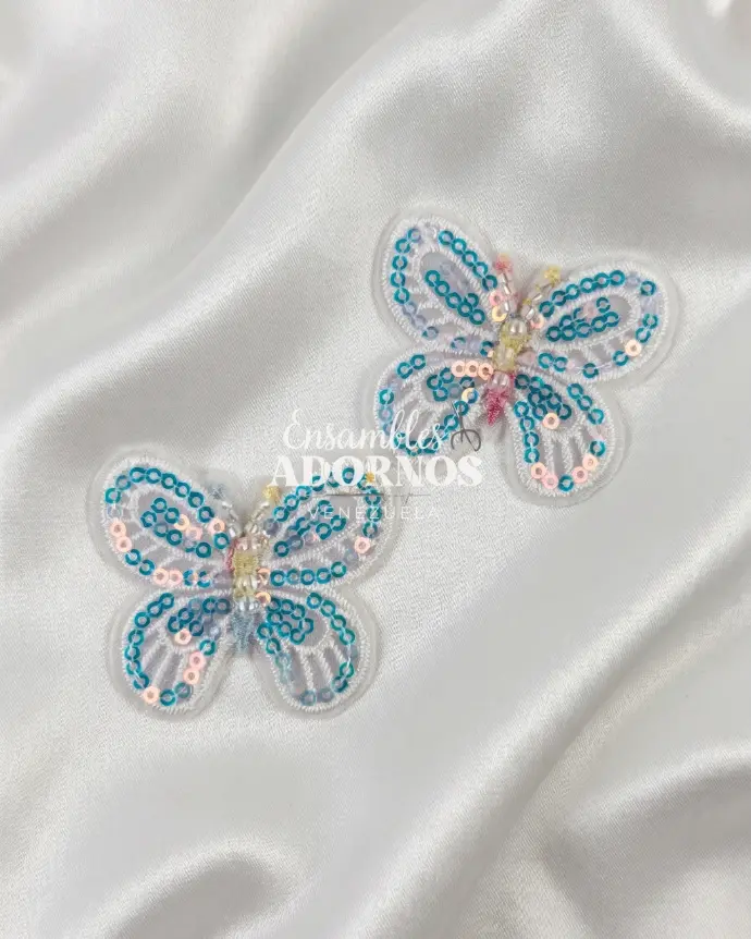 APLICACION INFANTIL TULL LENTEJUELA 4.5X5.5CM (PQT X 50UNID)