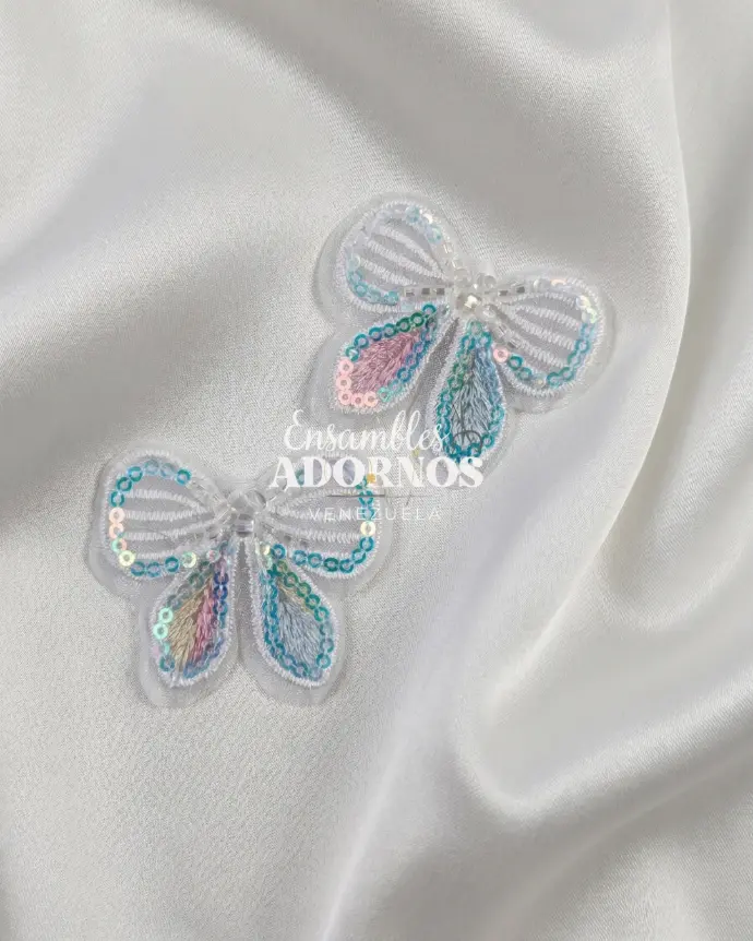 APLICACION INFANTIL TULL LENTEJUELA 4.5X5.5CM (PQT X 50UNID)