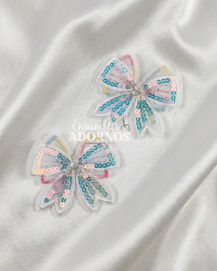 APLICACION INFANTIL TULL LENTEJUELA 5X6CM (PQT X 50UNID)