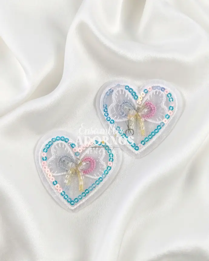 APLICACION INFANTIL TULL LENTEJUELA 5CM (PQT X 100UNID)