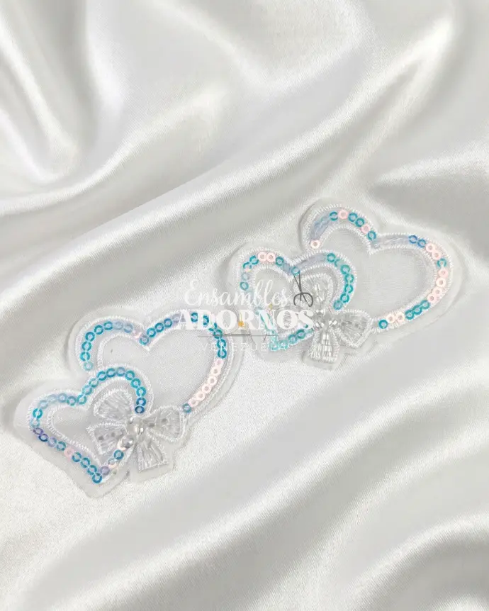 APLICACION INFANTIL TULL LENTEJUELA 5.5X6CM (PQT X 100UNID)