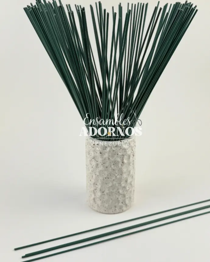 ALAMBRE FLORISTERIA FORRADO 30CM (PQT X 1KG / 280UND APROX)
