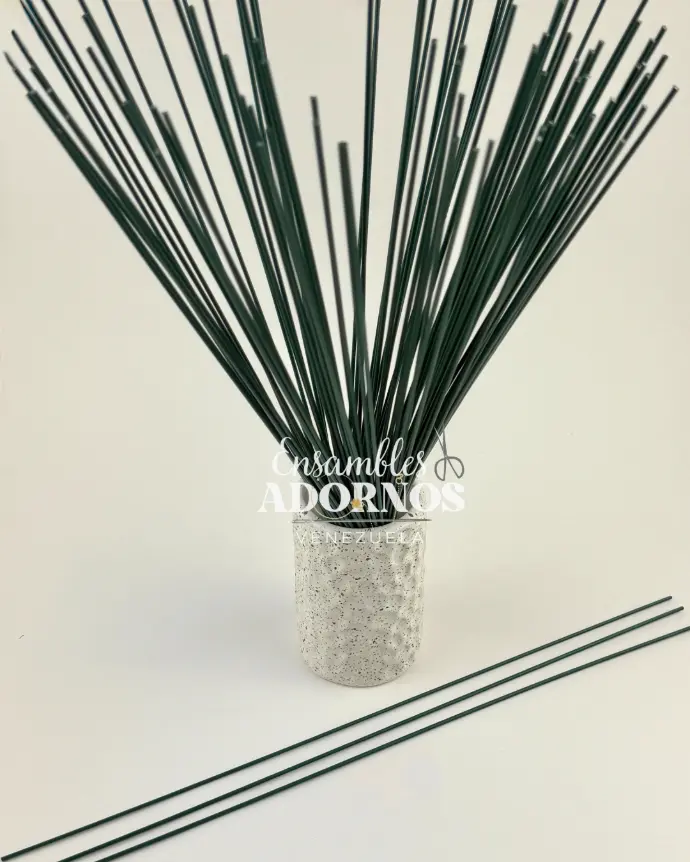 ALAMBRE FLORISTERIA FORRADO 40CM (PQT X 1KG / 220UND APROX) 