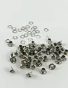 OJALETE LATON/BASE ACERO 8MM (PQT X 5000 UND)