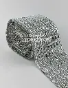 STRASS PLASTICO RECTANGULO 9L (ROLLO X 10 YDS)