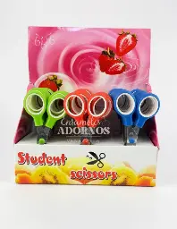 TIJERAS ESCOLARES (CAJA X 24 UND)