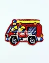 APLICACION CON PEGA CAMION BOMBERO 7.2X5CM (PQT X 20 UND)