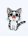 APLICACION CON PEGA GATO SALMON 5.5X6.5CM (PQT X 20 UND)