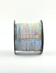 LENTEJUELA CONCAVA BRILLANTE 6MM (ROLLO X 80 YDS)