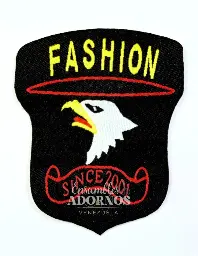 APLICACION PLANCHA ESCUDO AGUILA 6.4X8CM (PQT X 20 UND)