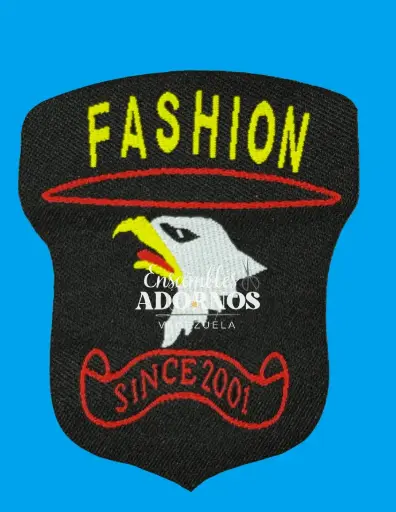 [PP-63 NEGRO] APLICACION PLANCHA ESCUDO AGUILA 