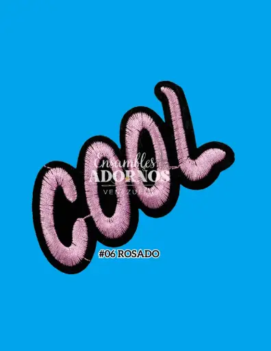 [#3] APLICACION CON PEGA. COOL 8.5X4.5CM PQT X 20 UND