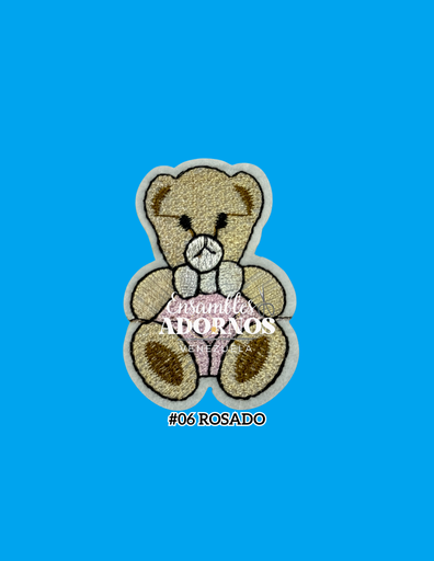APLICACION CON PEGA. OSO 4X6CM PQT X 20 UND