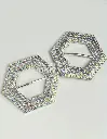 HEBILLA STRASS AB 4.2CMX4.9CM (PQT X 10 UND)