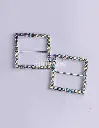 HEBILLA STRASS AB 3.1CM X 3.1CM (PQT X 10UND)