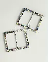 HEBILLA STRASS AB 3.6CMX3CM (PQT X 10 UND)