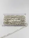 STRASS PLASTICO PERLADO 1.2CM (PZA X 10 YDS)
