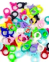 BROCHE PICO DE LORO PLASTICO (PQT X 200 UND)