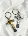 LLAVERO RELIGIOSO METALICO 7.8CMX4.2CM (PQT X 12 UND SURTIDOS)