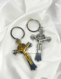 LLAVERO RELIGIOSO METALICO 7.8CMX4.2CM (PQT X 12 UND SURTIDOS)