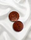 BOTON MADERA 2 HUECOS 3.5CM (PAQUETE X 144UNID)
