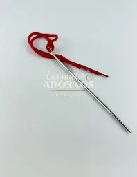 AGUJA PASA CORDON 20CM (PQT X 12 UND)