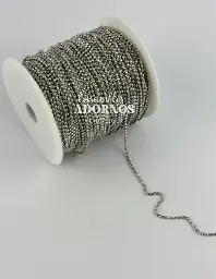 CADENA BOLITA HIERRO 2.5MM (ROLLO X 100 MTS)