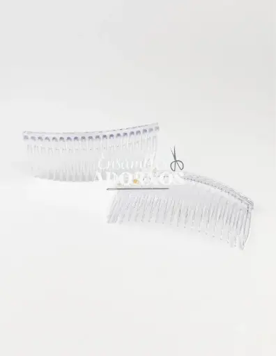 [PP 9.0CM] PEINETA PLASTICA 9CM (PQT X 12 UND)