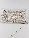 STRASS PLASTICO PERLADO 1.0CM (PZA X 10 YDS)