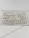 STRASS PLASTICO PERLADO 1.2CM (PZA X 10 YDS)