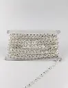 STRASS PLASTICO PERLADO 1.3CM (PZA X 10 YDS)