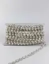 STRASS PLASTICO PERLADO 1.3CM (PZA X 10 YDS)