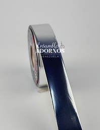 CINTA PAPEL METALIZADA 3.0CM (ROLLO X 50 YDS)