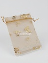BOLSAS  ORGANZA DISEÑO MARIPOSA 9X12CM (MAZO X 10PQT / PQT X 12UND) 