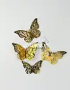  MARIPOSAS DECORATIVAS 8CM-10CM-12CM (PQT X 12UNID)