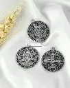  MEDALLA RELIGIOSA METALICA SAN BENITO 7.5CM (UNIDAD)