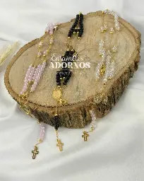 ROSARIO ACERO FINO MURANO RONDELA (UNIDAD)
