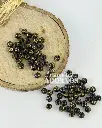 PEPA NYLON REDONDA CRUZ NEGRA CON DORADO 8MM (PQT X 500 GRS)   