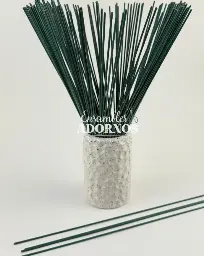 ALAMBRE FLORISTERIA FORRADO 30CM (PQT X 1KG / 280UND APROX)