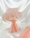 CINTA PLIZADA CON PERLA 28CM (PZA X 4YDS)